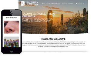 New website developed for Southern AZ ENT
